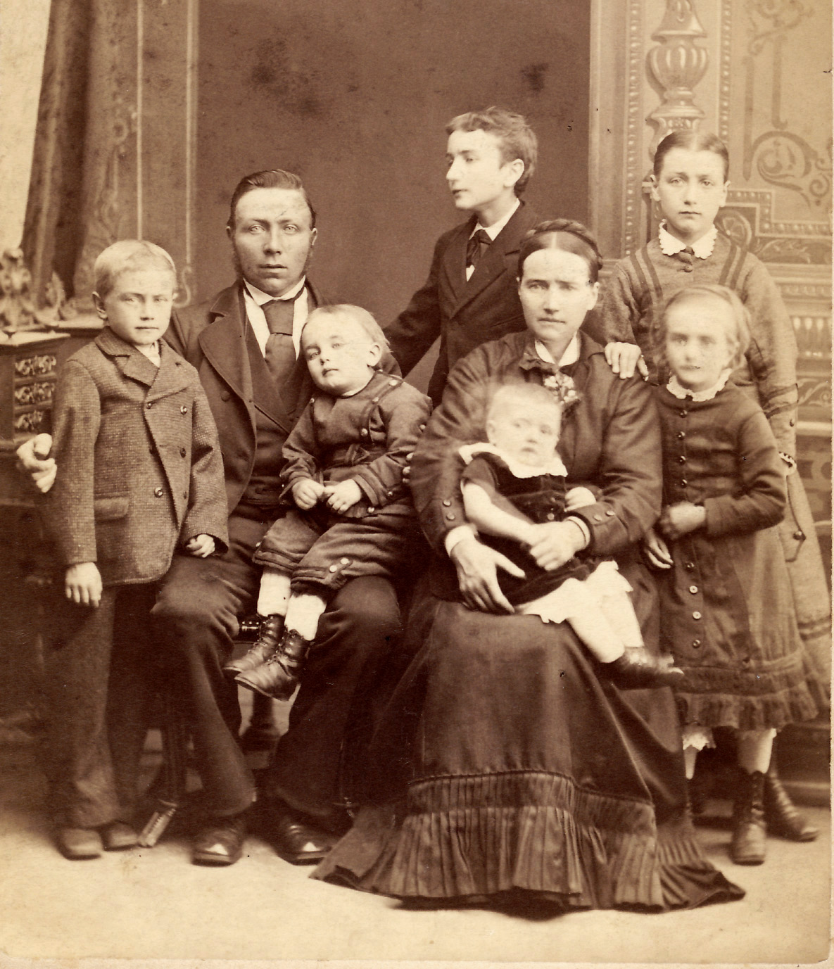Peter Elfelt med sin familie